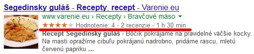 Obrázok č.3: Mikroformát recepty