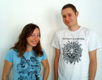 Vysmiatí Monika Sedliaková (vľavo) a Michal Majerník (vpravo)