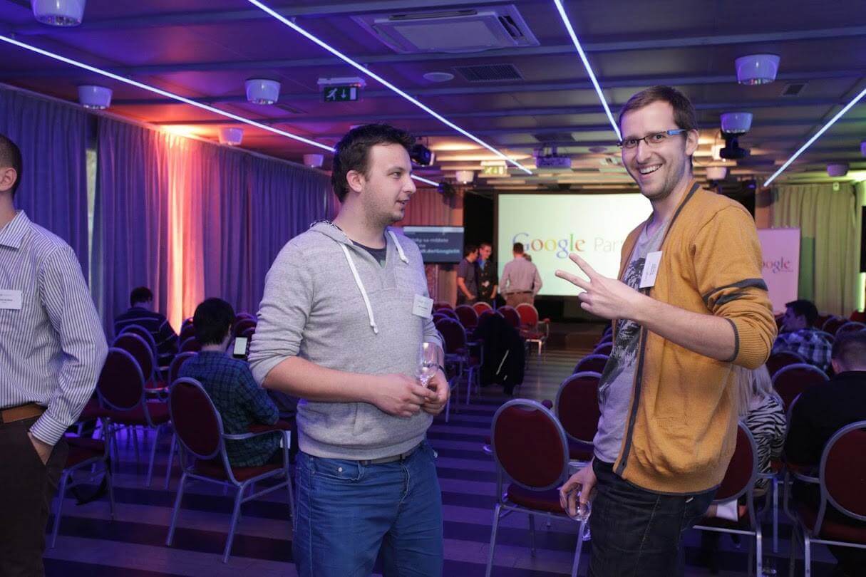 Ján Laurenčík a Stanislav Kukučka na Google Agency Day