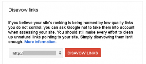 Disavow links (dištancovanie sa od odkazov)