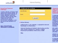 Internet banking mBank