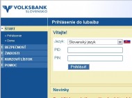 Internet banking Volksbank