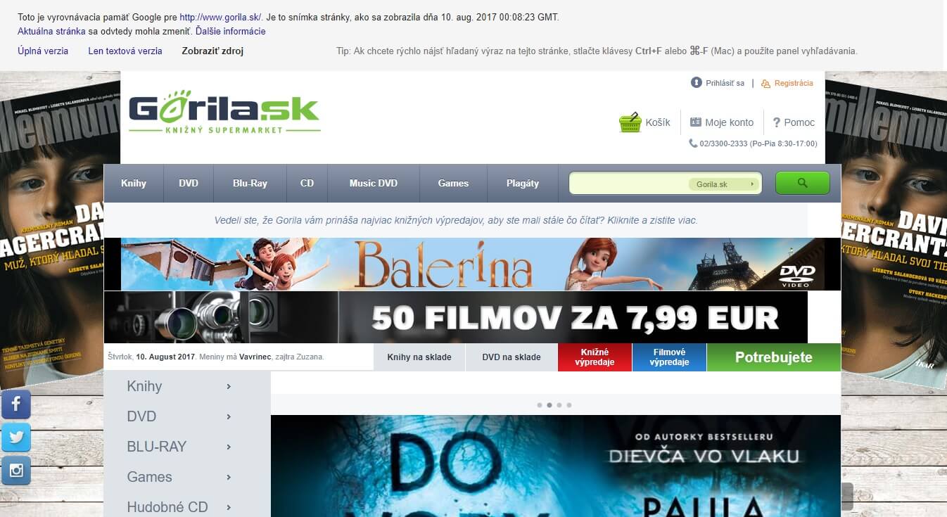 Operátor cache: