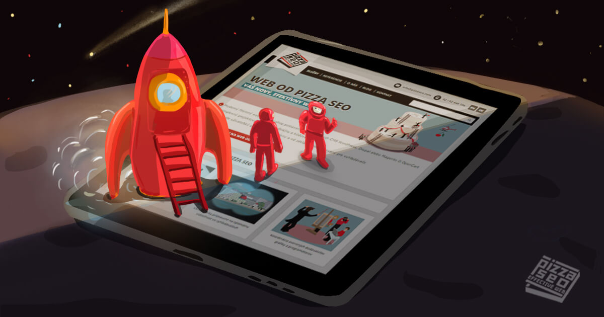 Pristátie rakety na cieľovej stránke (landing page)