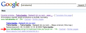 Tatrabanka v Google