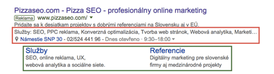 ukazka rozsirenia site linky