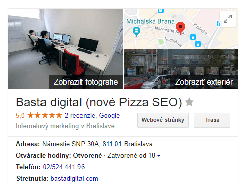 Neaktuálne lokálne výsledky (na obrázku naopak aktuálne)